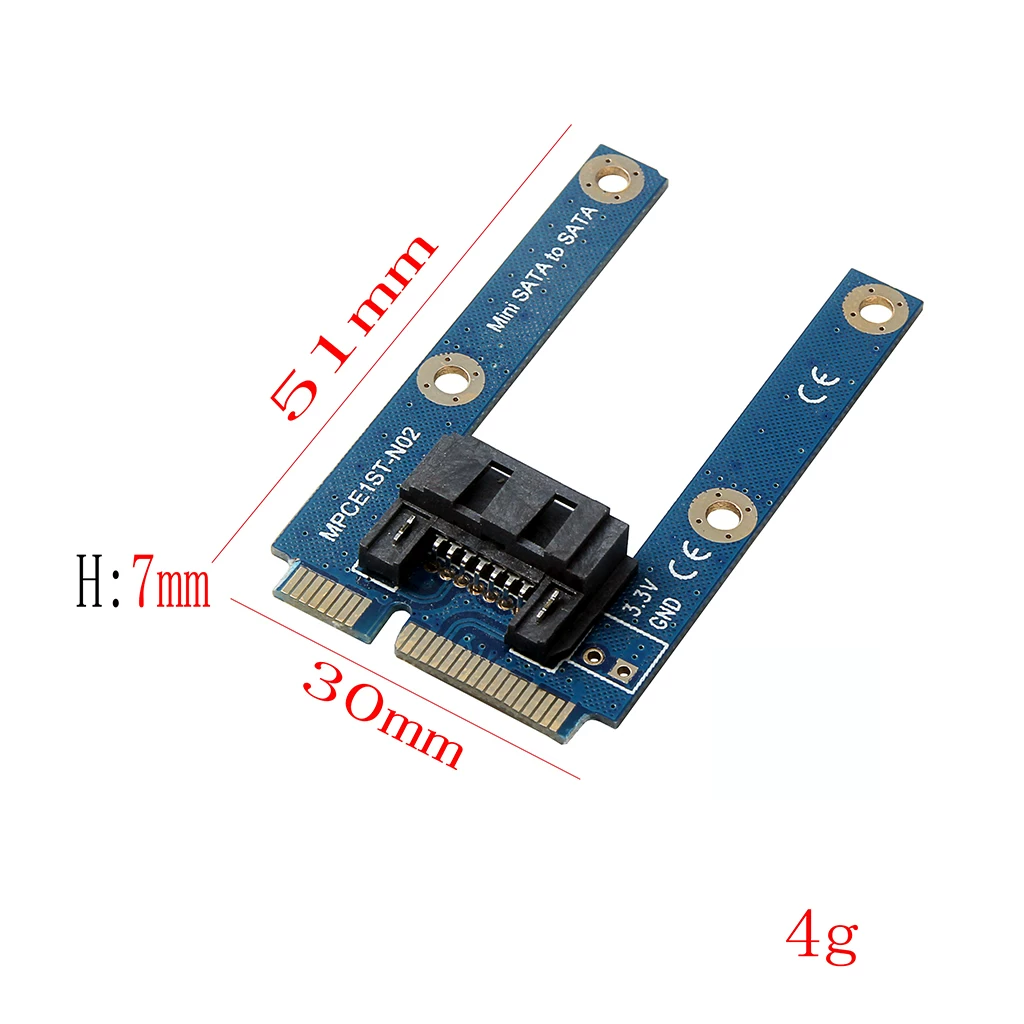 Thẻ chuyển đổi MSATA sang SATA mini SATA sang 7 chân SATA Thẻ chuyển đổi MSATA sang SATA