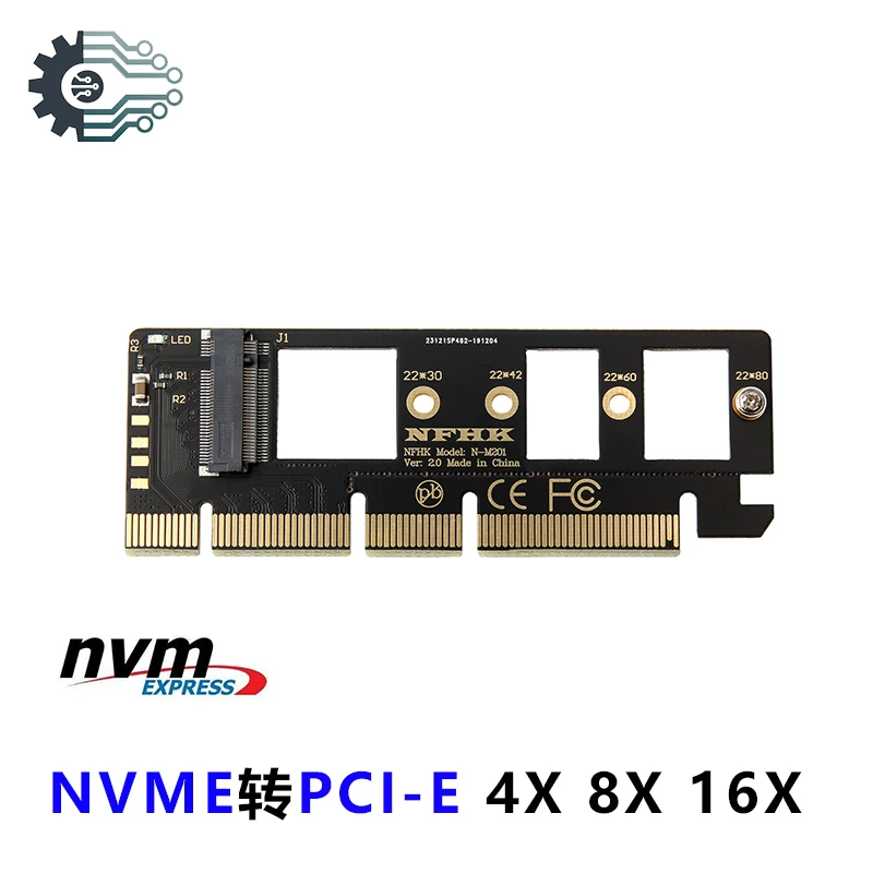 Thẻ mở rộng PCI-E 3.0 x4 x8 x16 sang NVME M.2 NVMe SSD m.2 M Key