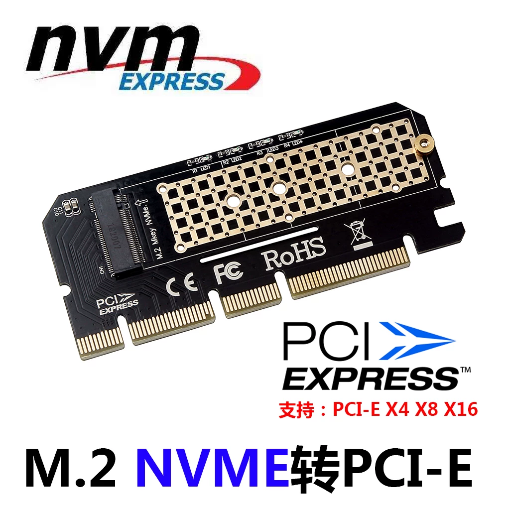PCIE NVME m.2 M Key loại M.2 SSD sang PCIE 4X 8X 16X thẻ mở rộng thẻ chuyển đổi