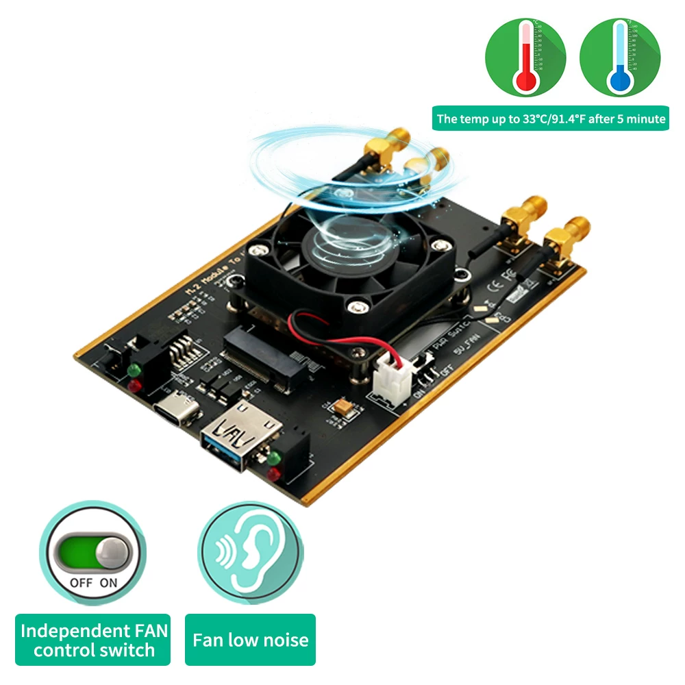 Máy tính công nghiệp M.2 key B mô-đun card mạng không dây giao tiếp 5G sang card chuyển đổi USB3.0 bảng chuyển đổi TYPE-C