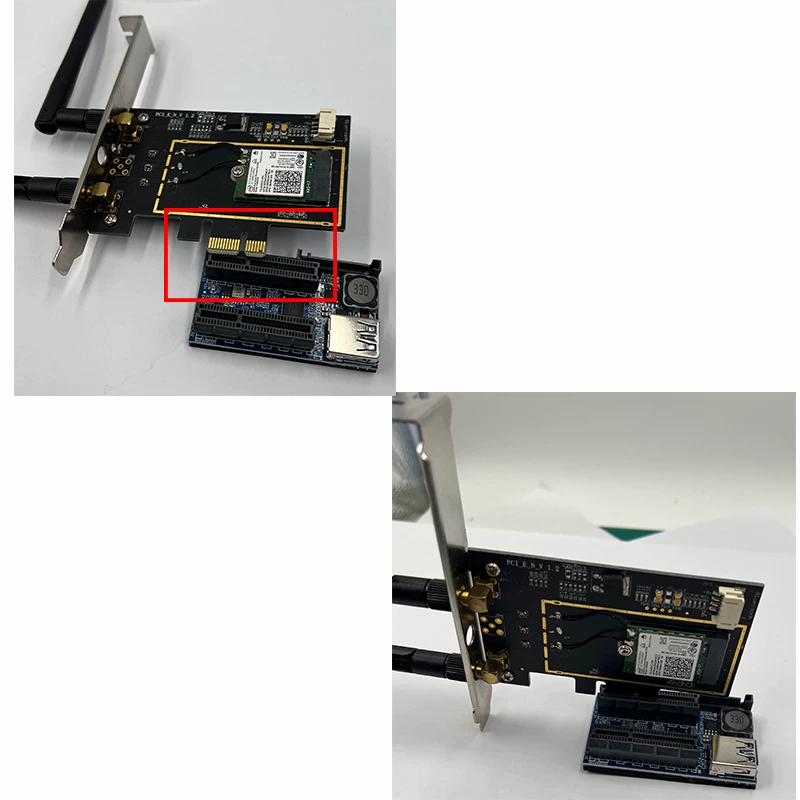 Thẻ chia tín hiệu PCI-E PCIex1 sang cáp nối dài 2 cổng x4 dành cho máy tính để bàn Thẻ chuyển đổi PCI-e 1 thành 2
