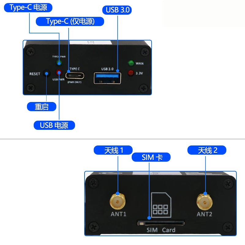 (M.2) KEY B sang USB 3.0 Khe cắm thẻ SIM 3G 4G 5G card mạng LTE mô-đun bảng phát triển máy tính