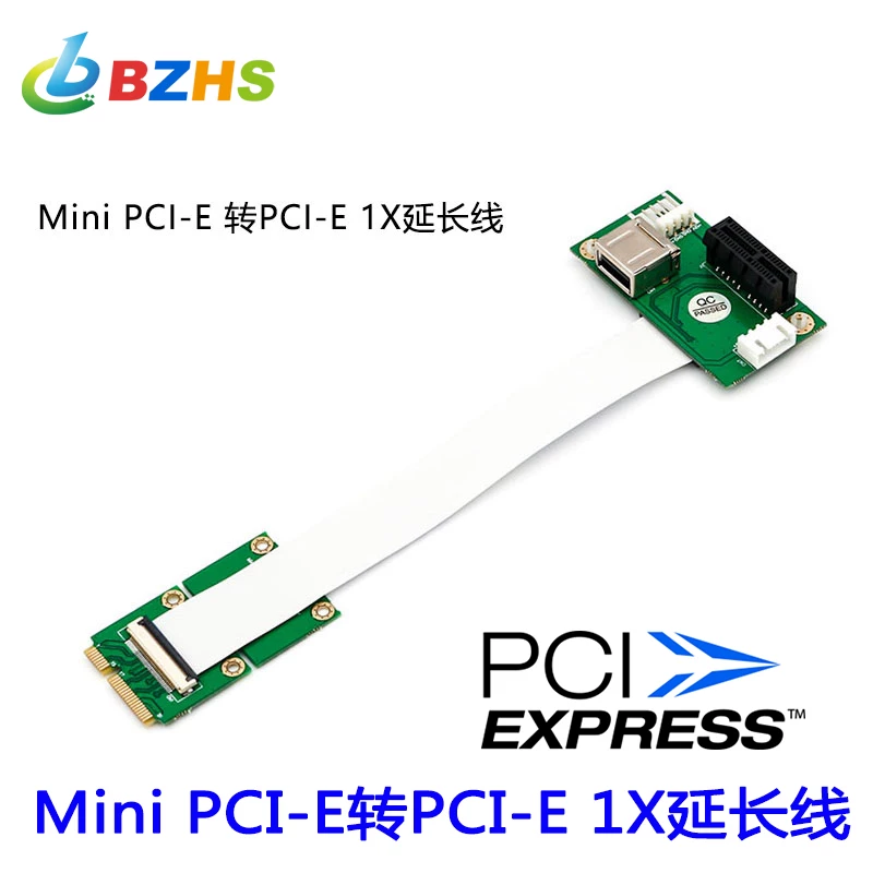 Cáp nối dài Mini PCI-E sang PCI-E 1X, thẻ chuyển đổi PCI-E X1 sang Mini PCI-E