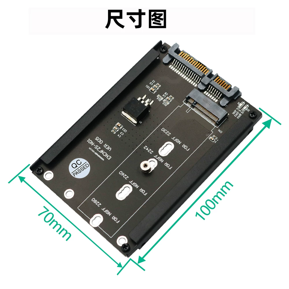 Thẻ chuyển đổi giao thức M.2 SATA sang SATA3.0, ổ cứng thể rắn SSD M2 NGFF sang giao diện 6G
