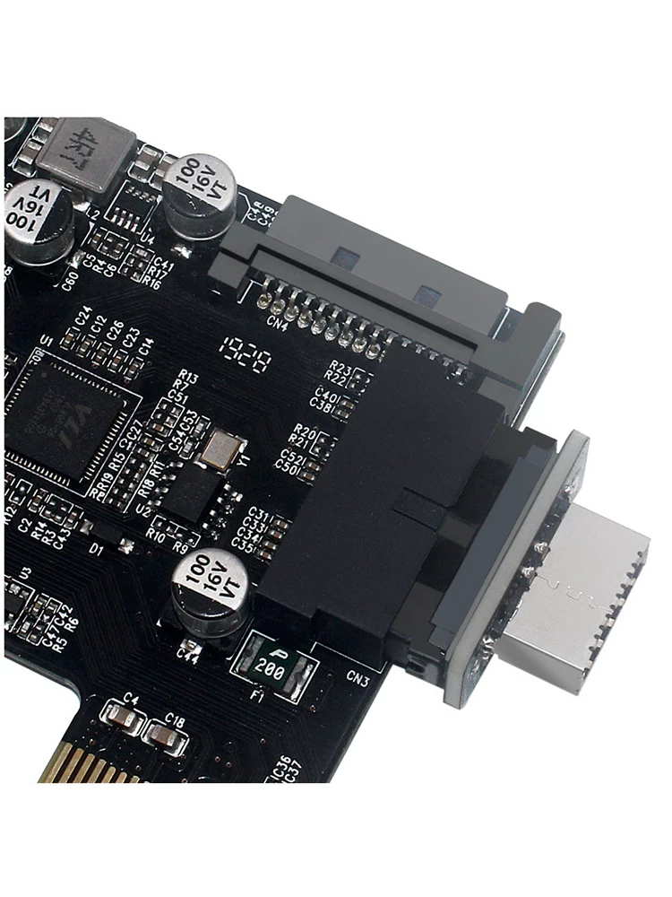 Bo mạch chủ máy tính USB3.0 19 chân/19 chân sang bộ chuyển đổi TYPE-E khung máy mặt trước cổng TYPE-C