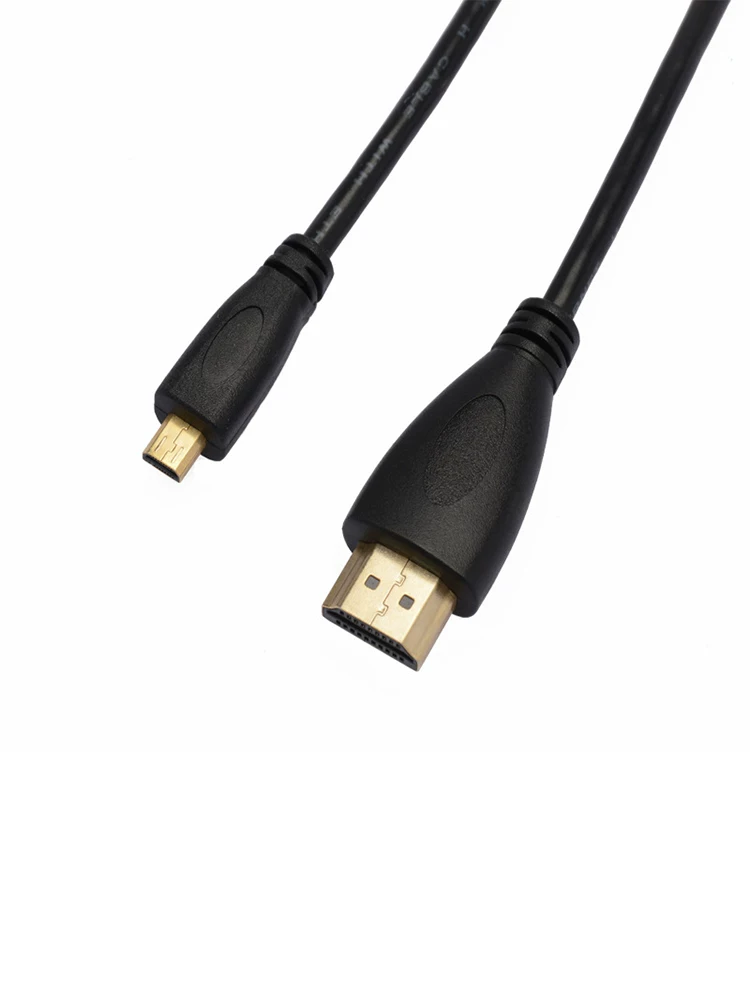 Thích hợp cho cáp micro HDMI sang HDMI, cáp độ phân giải cao để kết nối máy tính, TV và điện thoại di động, cáp HDMI phiên bản 1.4