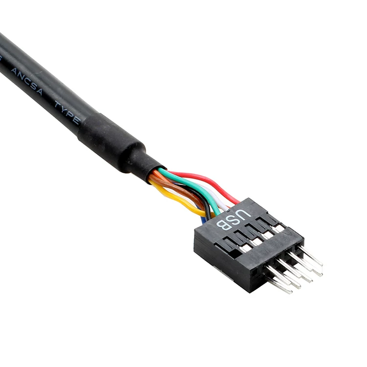 Bo mạch chủ USB 3.0 20 chân sang 2.0 9 chân cáp chuyển đổi từ cái sang đực/cáp USB 2.0 sang 3.0 cáp mặt trước
