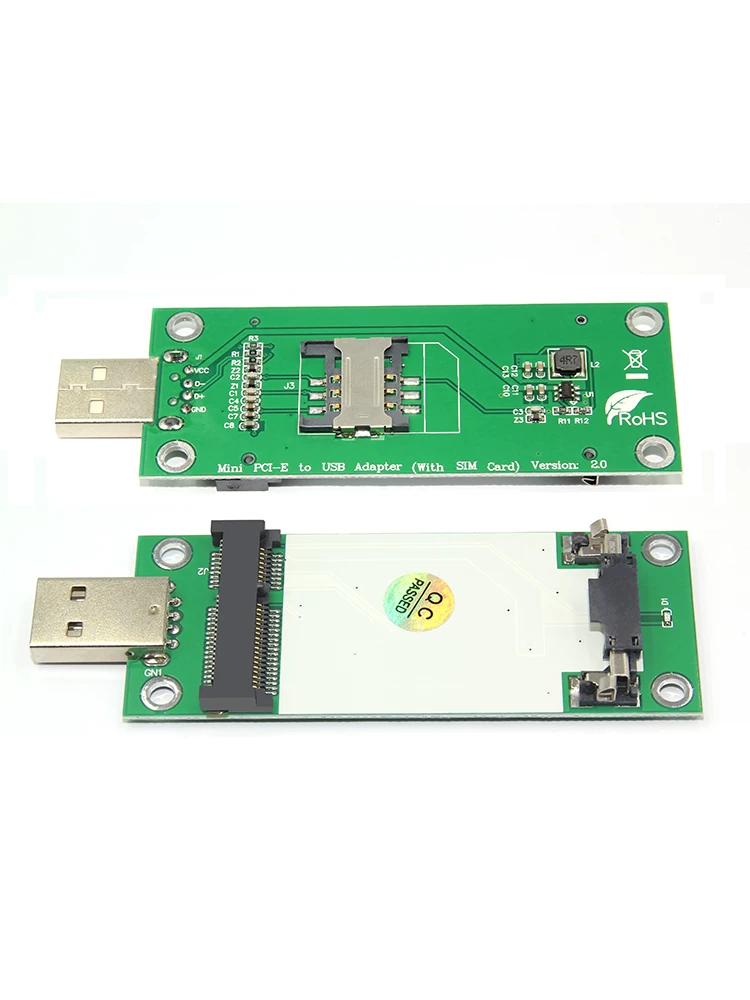 mini PCI-E sang USB (có khe cắm thẻ SIM) Thẻ chuyển đổi thử nghiệm WWAN mặt sau của bo mạch phát triển mô-đun 3G/4G