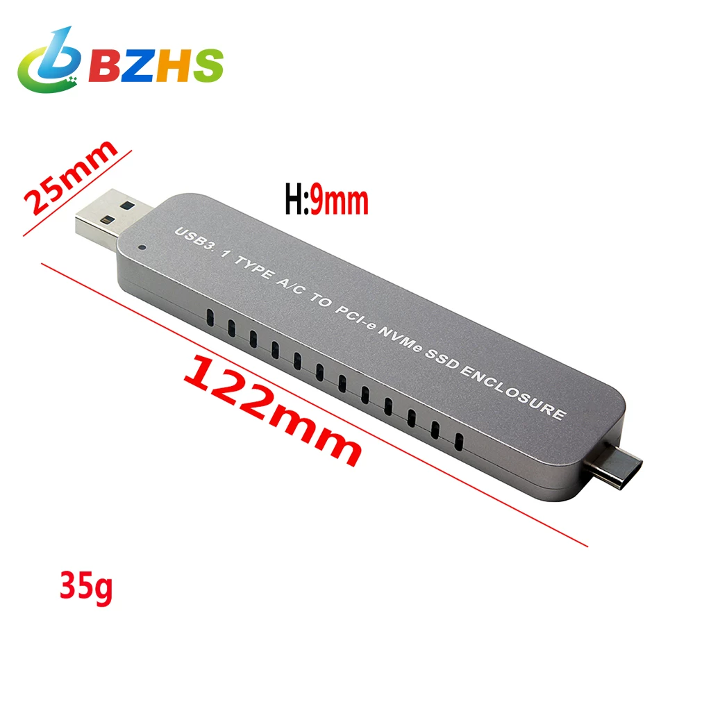 Ổ cứng thể rắn M.2 NVME sang vỏ ổ cứng gắn ngoài USB3.1 TYPE-C/A vỏ ổ cứng nvme