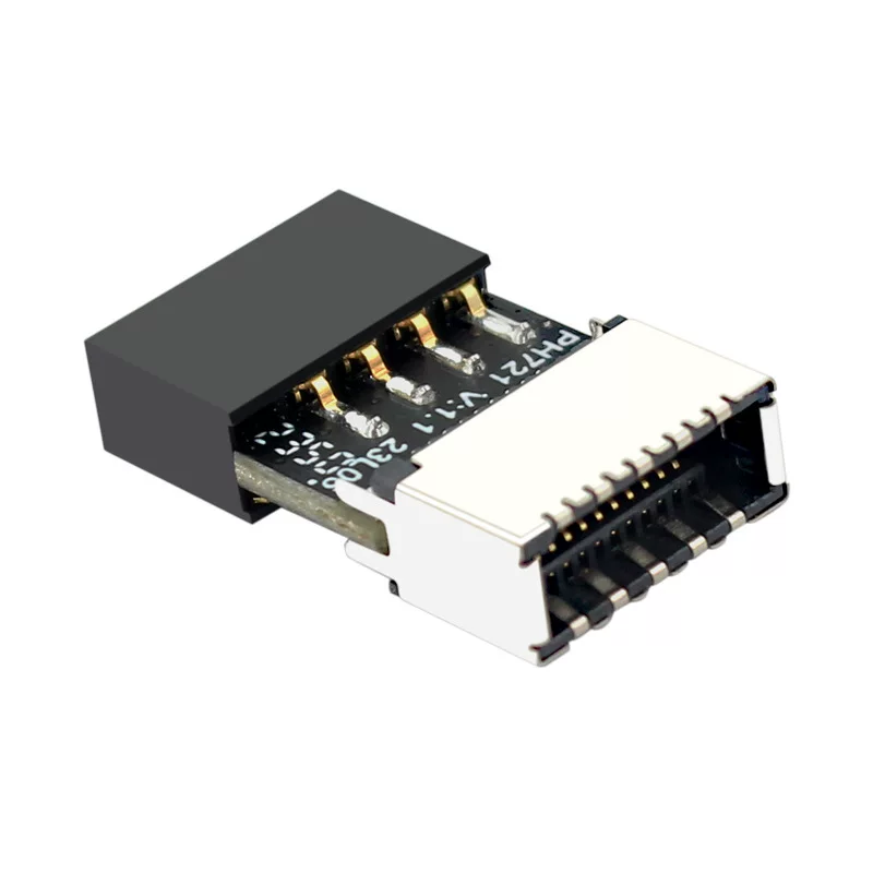 Bo mạch chủ USB2.0 9PIN đầu đực sang TYPE-E đầu cái, khung chuyển đổi ổ cắm TYPE-C, bộ chuyển đổi 9 chân