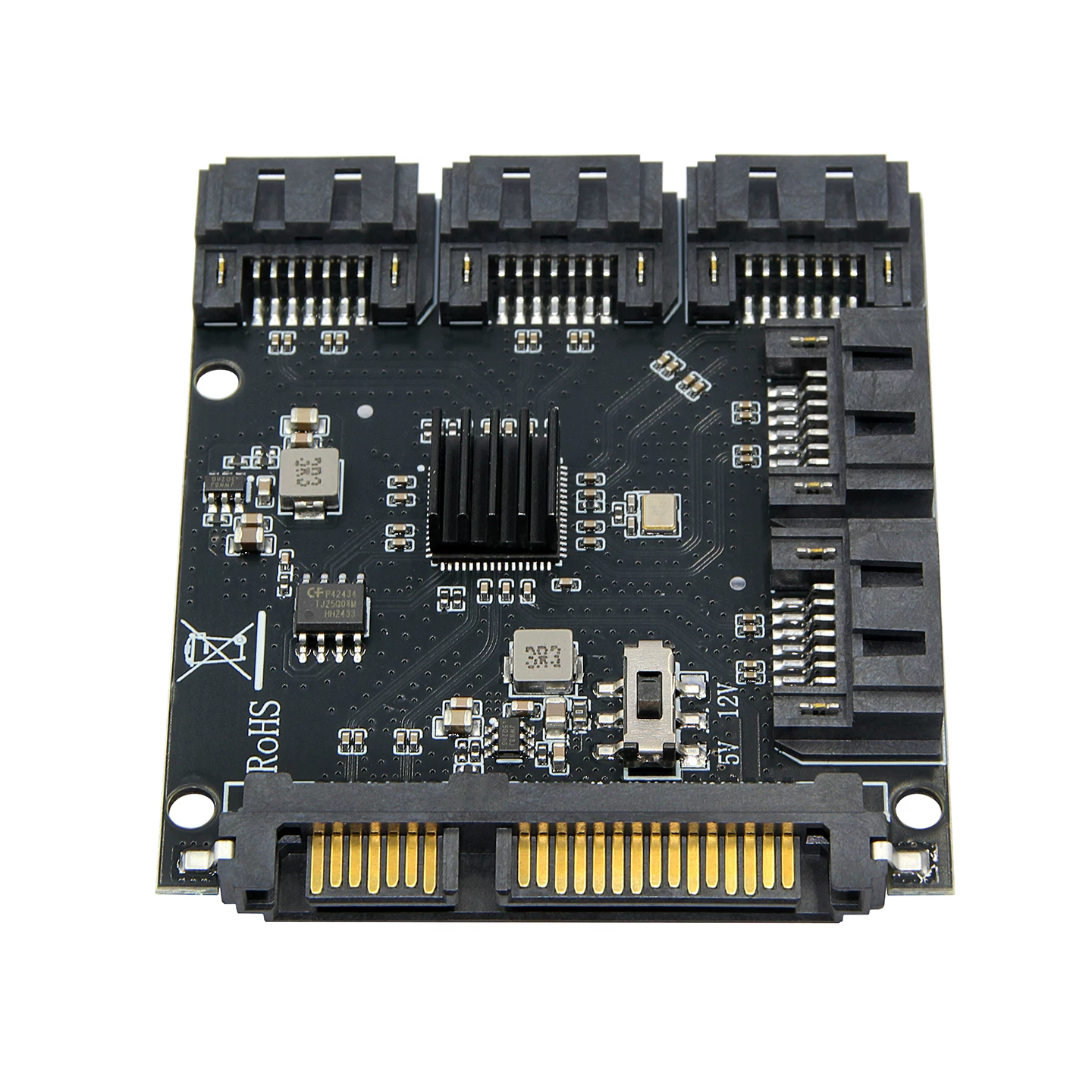 Thẻ mở rộng ổ cứng USB3.0 sang SATA3.0 5 ngăn tốc độ cao NAS Feiniu Qunhui JMB575 SATA1 đến 5