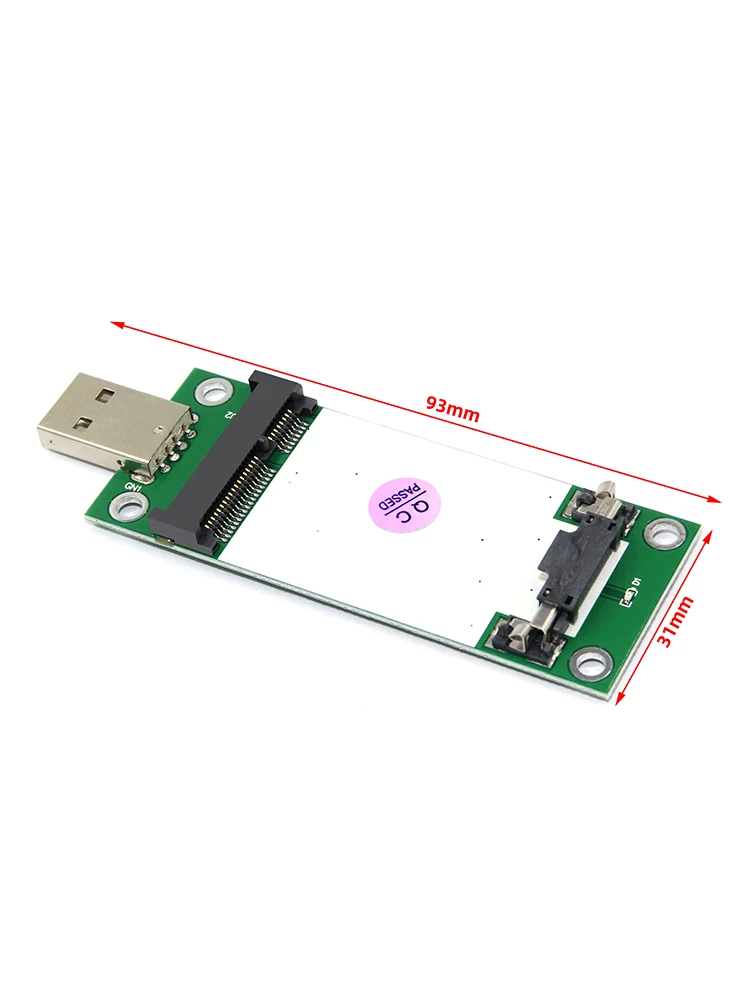 mini PCI-E sang USB (có khe cắm thẻ SIM) Thẻ chuyển đổi thử nghiệm WWAN mặt sau của bo mạch phát triển mô-đun 3G/4G