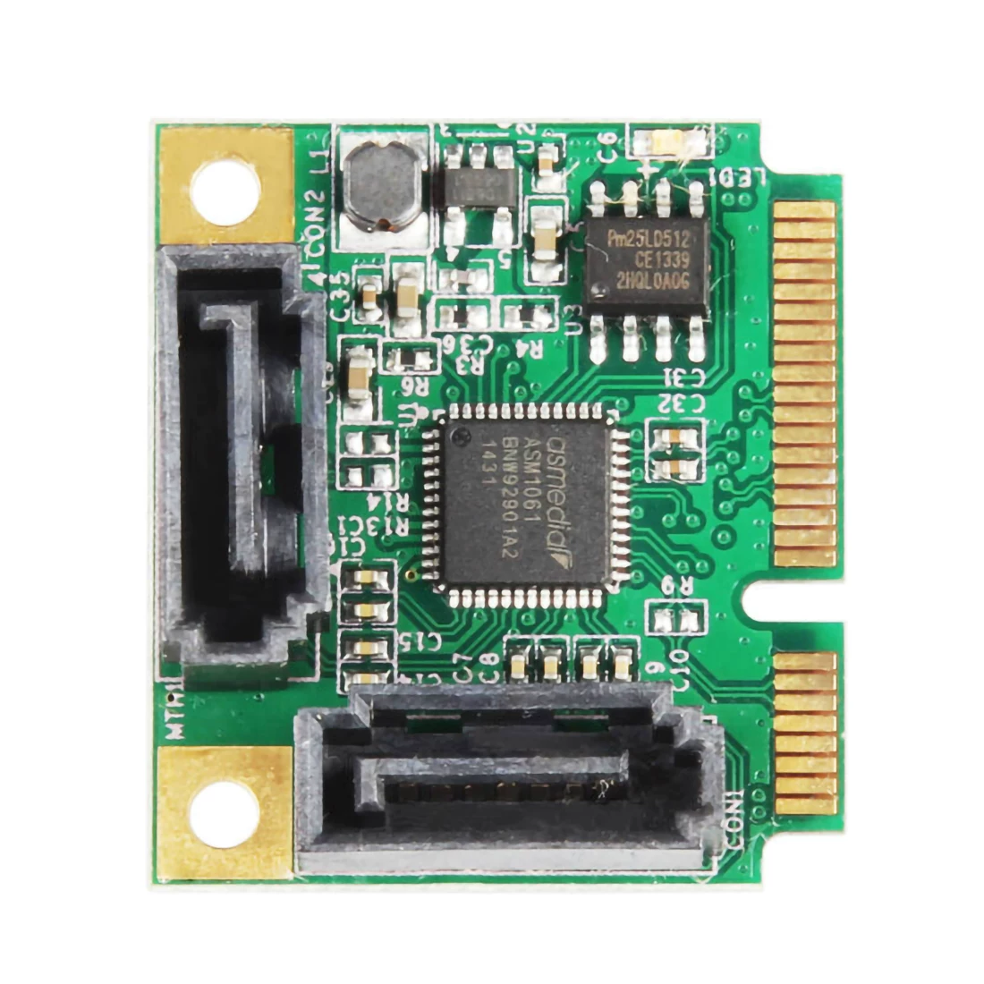 Thẻ mở rộng mini PCI-E sang SATA3 mini pcie 1061 2 cổng mini 1061 sata3