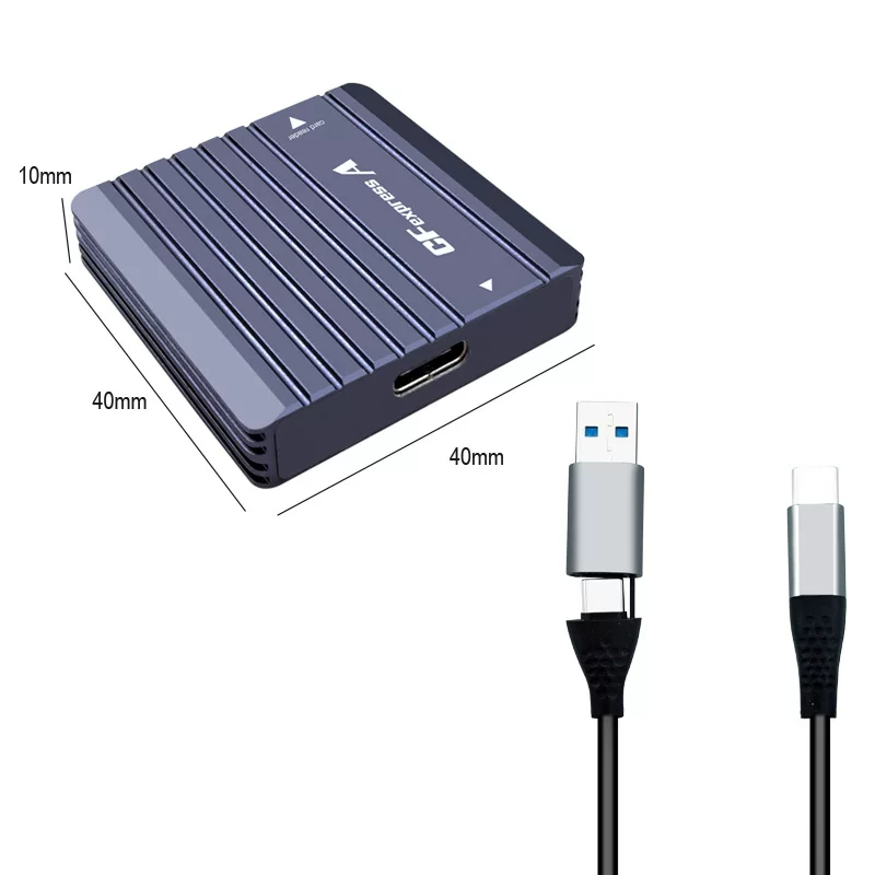 Đầu đọc thẻ CFexpress Thẻ nhớ CFE Điện thoại di động CFE Một chiếc máy tính xách tay đọc thẻ máy ảnh tốc độ cao cfa