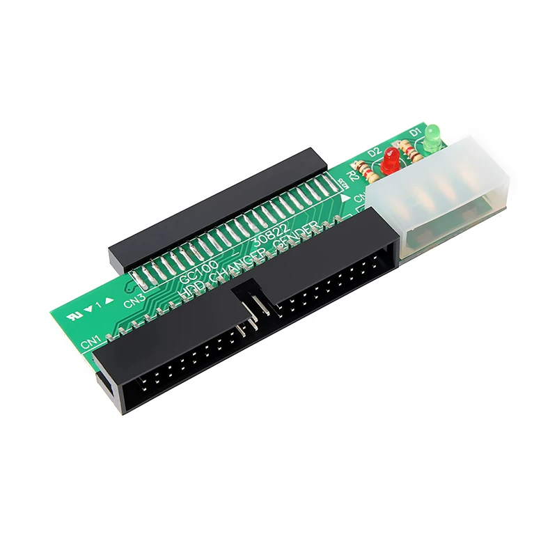 Ổ cứng 2.5inch IDE sang ổ cứng 3.5inch IDE Bộ chuyển đổi máy tính xách tay sang máy tính để bàn 44 chân sang 40 chân có đèn báo