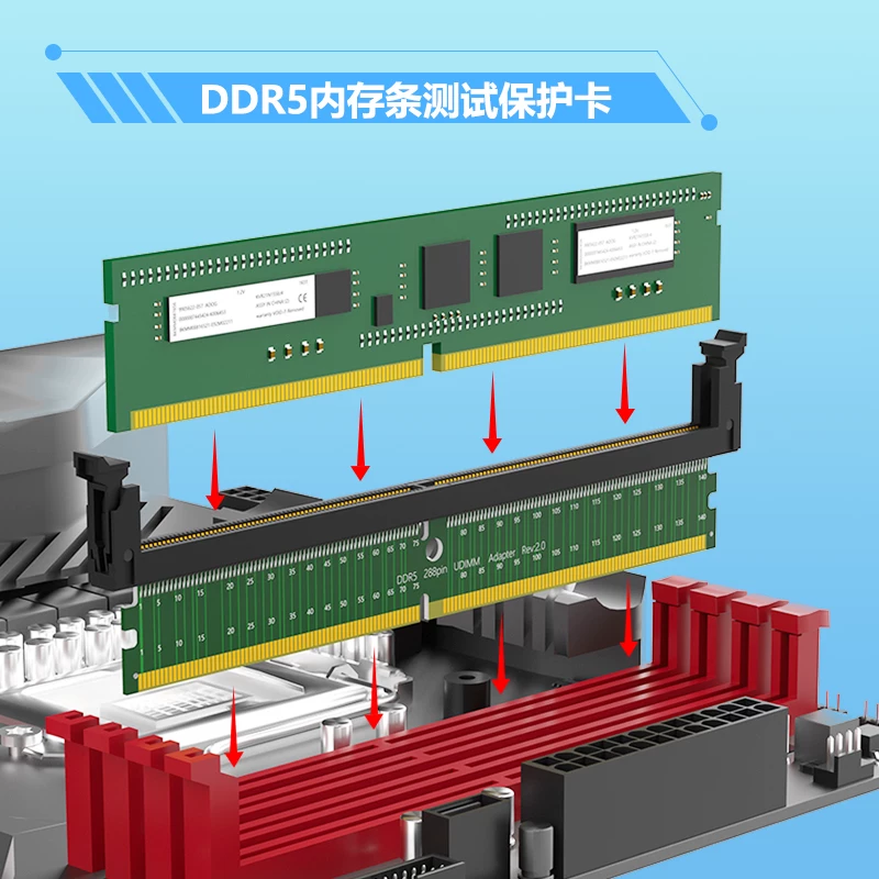 Thẻ bảo vệ kiểm tra DDR3 cho máy tính để bàn, thẻ bảo vệ kiểm tra DDR4, thẻ bảo vệ kiểm tra bộ nhớ máy tính để bàn DDR5