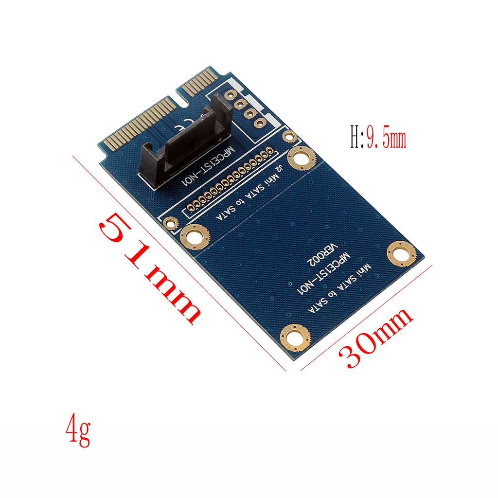 Thẻ chuyển đổi MSATA sang SATA mini SATA sang 7 chân SATA Thẻ chuyển đổi MSATA sang SATA