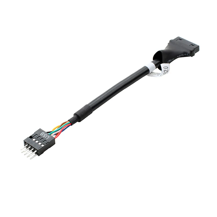 Bo mạch chủ USB 3.0 20 chân sang 2.0 9 chân cáp chuyển đổi từ cái sang đực/cáp USB 2.0 sang 3.0 cáp mặt trước