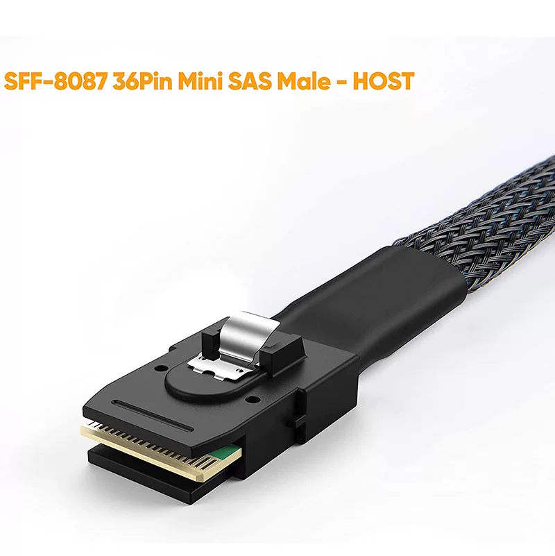 Cáp dữ liệu ổ cứng SSD một đến bốn cáp kết nối 6G MiniSAS SFF-8087 đến 4SATA 7P 1 đến 4