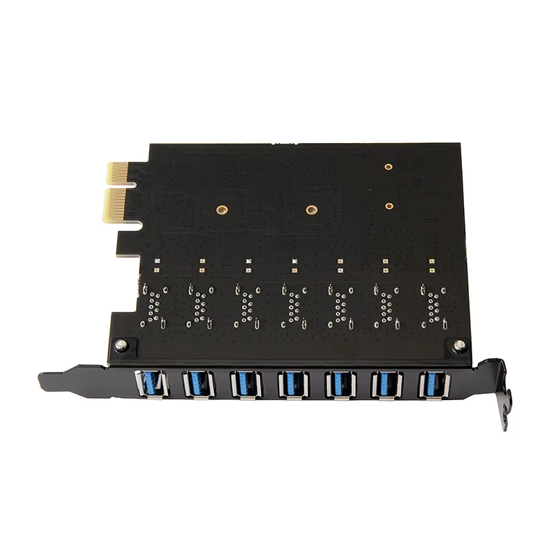 Thẻ mở rộng bộ chuyển đổi PCI-E1X sang USB3.0 máy tính tốc độ cao một đến bảy cổng 7 cổng 5Gbps điều khiển chính NEC không cần nguồn