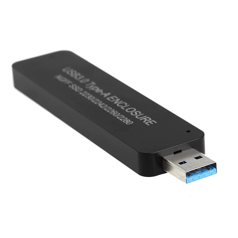 Vỏ ổ cứng M.2 dạng ống lồng USB3.0 sang vỏ ổ cứng di động M.2 Vỏ ổ cứng SSD loại cắm trực tiếp 2280