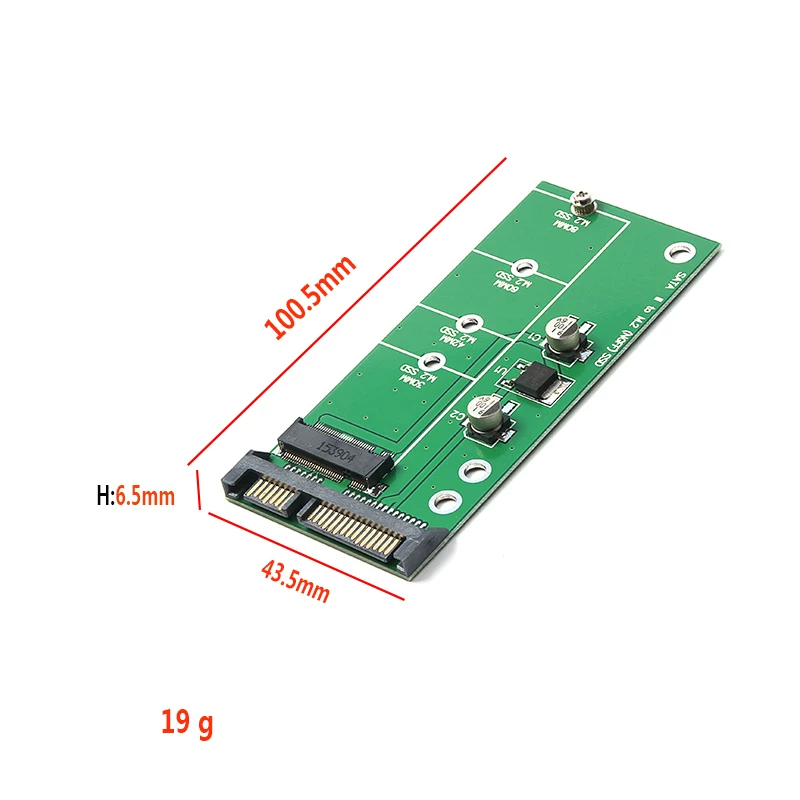 Ổ cứng thể rắn M2 SSD sang thẻ chuyển đổi SATA Bộ chuyển đổi M.2 sang SATA32.5 SATA3