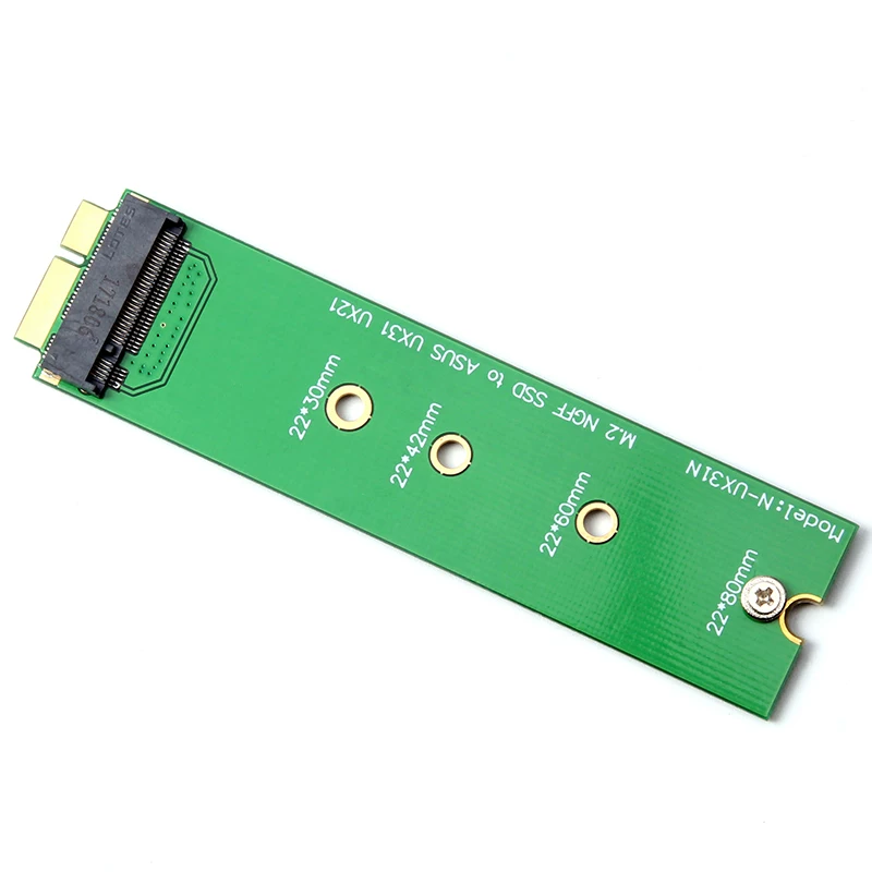 Thẻ chuyển đổi SSD M.2 sang ASUS UX21/31 SSD dành cho máy tính xách tay phù hợp với thẻ chuyển đổi ổ cứng thể rắn ASUS 2280