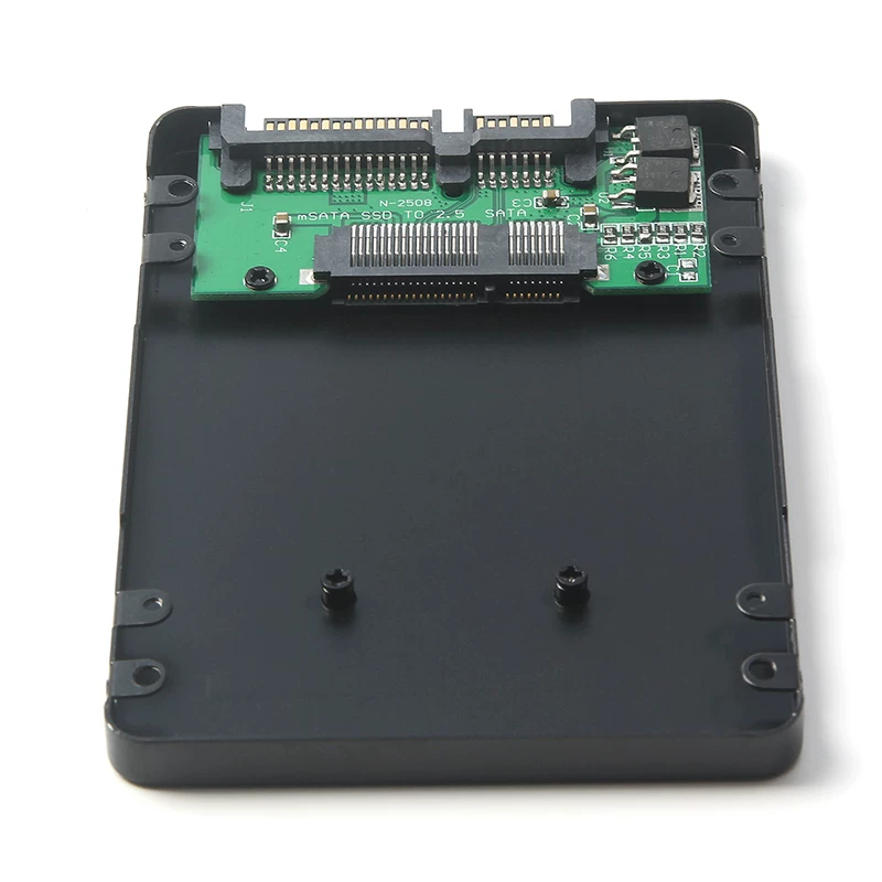 Vỏ hợp kim nhôm dày 7MM hộp chuyển đổi ổ cứng thể rắn mSATA SSD sang hộp chuyển đổi 2.5inch SATA