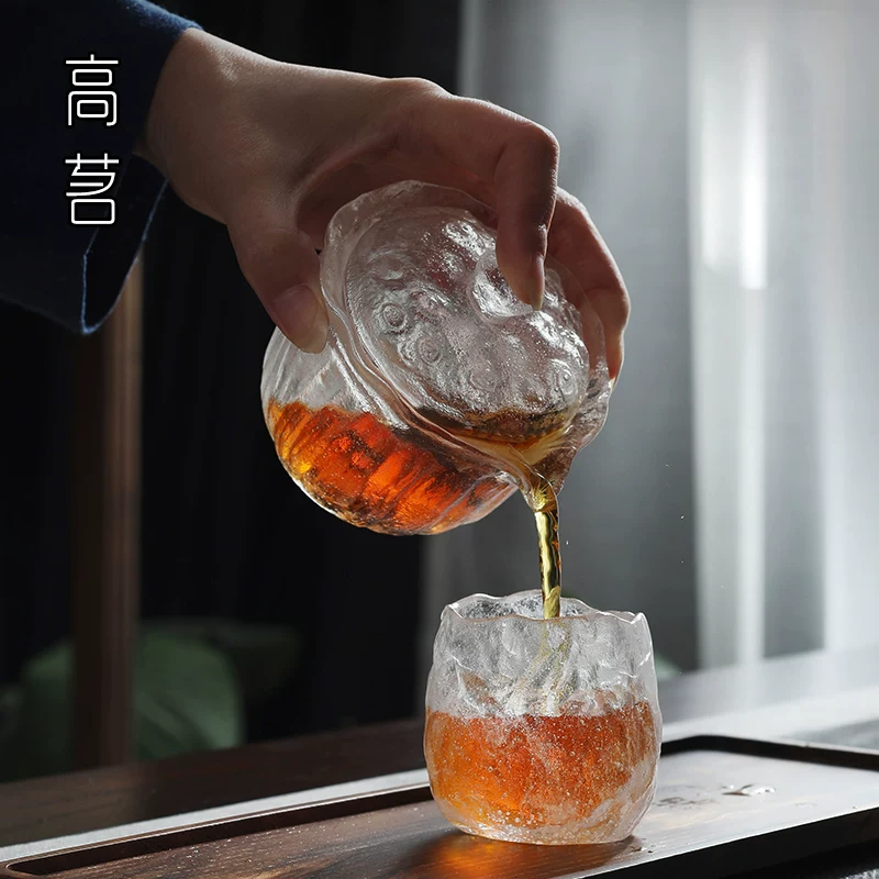 Bát trà lớn, cao cấp, không nóng khi chạm vào, có nắp kính mờ, thích hợp cho trà kung fu Nhật Bản, chất lượng cao cấp.