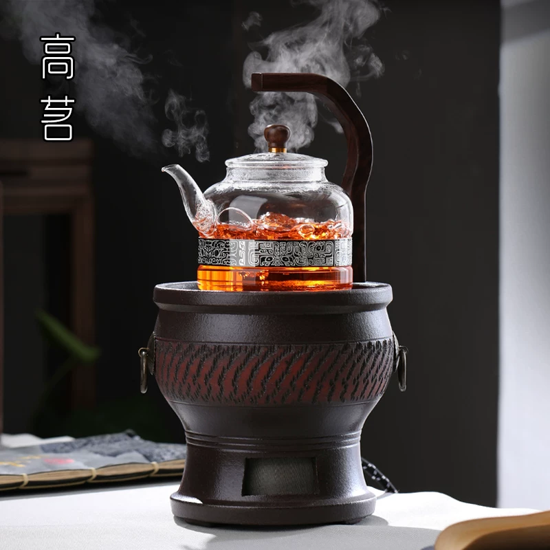 Bếp điện gốm gia dụng, ấm trà hấp cao cấp im lặng, bình đun nước điện kiểu cổ điển Trung Hoa, bếp pha trà đặc biệt để pha trà.
