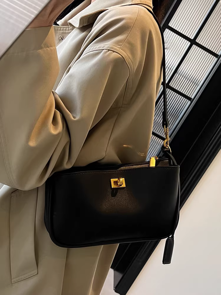 Túi nhỏ siêu hot dành cho nữ, đa năng cho mùa thu đông, mẫu túi đeo chéo retro mới 2025, túi đeo vai/nách đơn giản và hợp thời trang dành cho các quý cô.