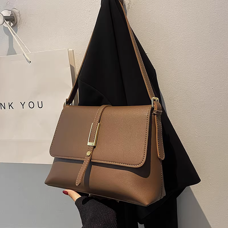 Túi xách nữ cỡ lớn 2025 mẫu xuân hè mới, đa năng, đơn giản, đeo chéo, chất liệu cao cấp, sang trọng, đeo vai/nách