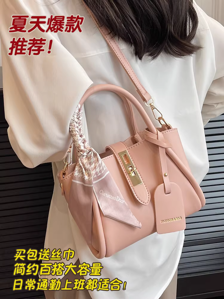 Túi xách nhỏ cao cấp dành cho nữ, đa năng cho mùa xuân hè, kiểu dáng mới 2025, túi đeo chéo thời thượng, túi tote dáng xô.