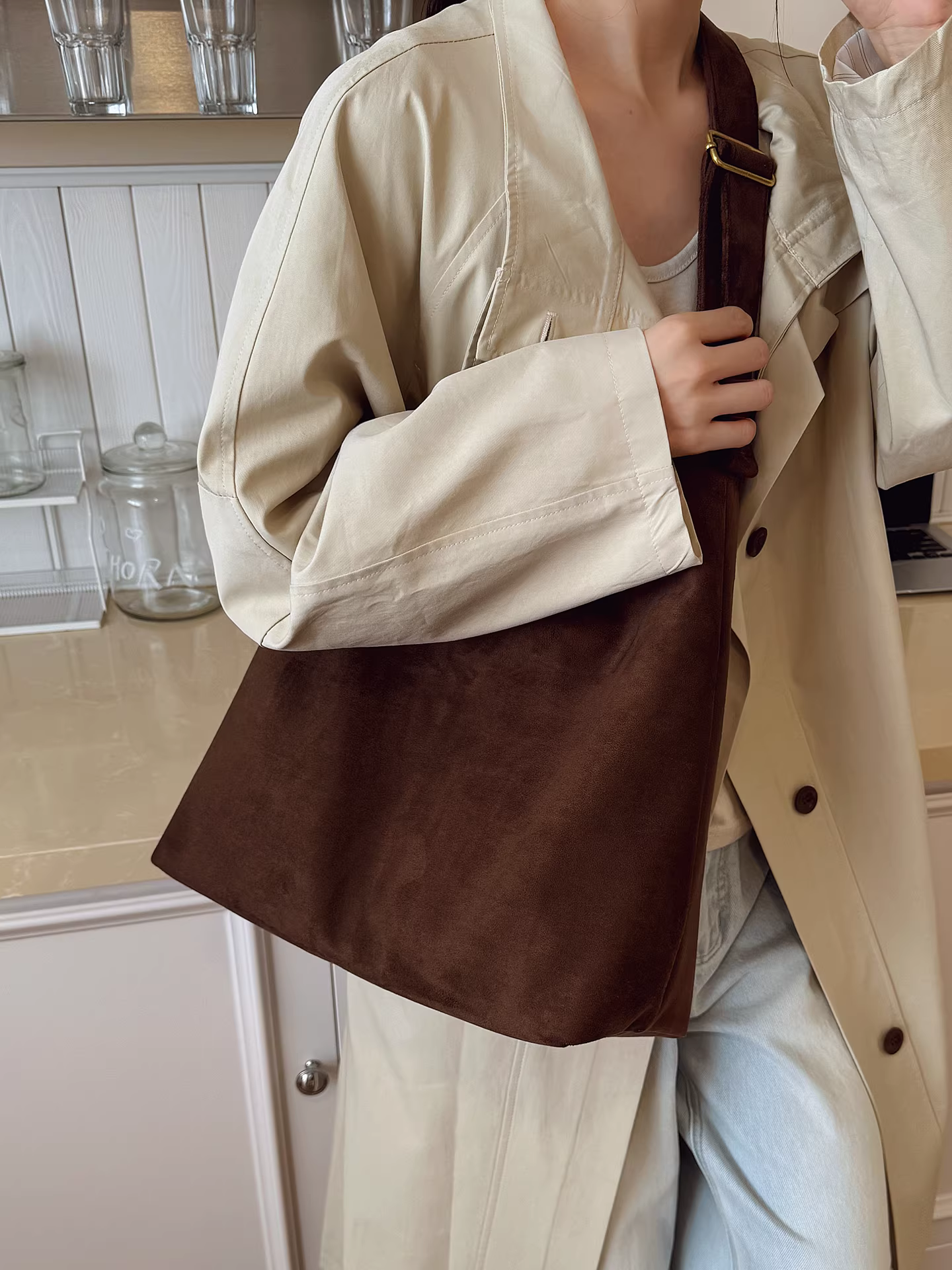 Túi xách họa tiết da báo dành cho nữ, dung tích lớn, mẫu mới thu đông 2025, đa năng, chất liệu lì, kiểu retro, đeo vai, đeo chéo, túi tote đi làm