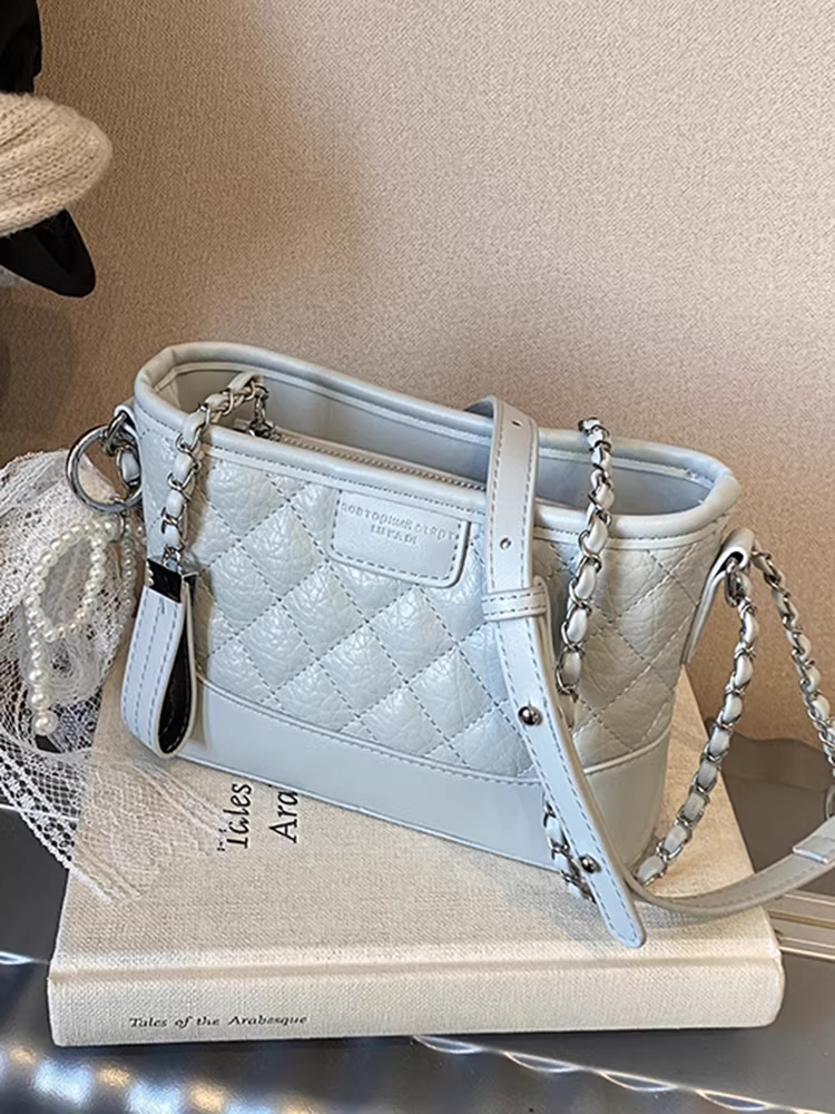 Túi đeo chéo nữ họa tiết kim cương, thiết kế độc đáo mùa xuân/hè 2025, túi đeo vai/chéo, túi hobo đa năng cao cấp.