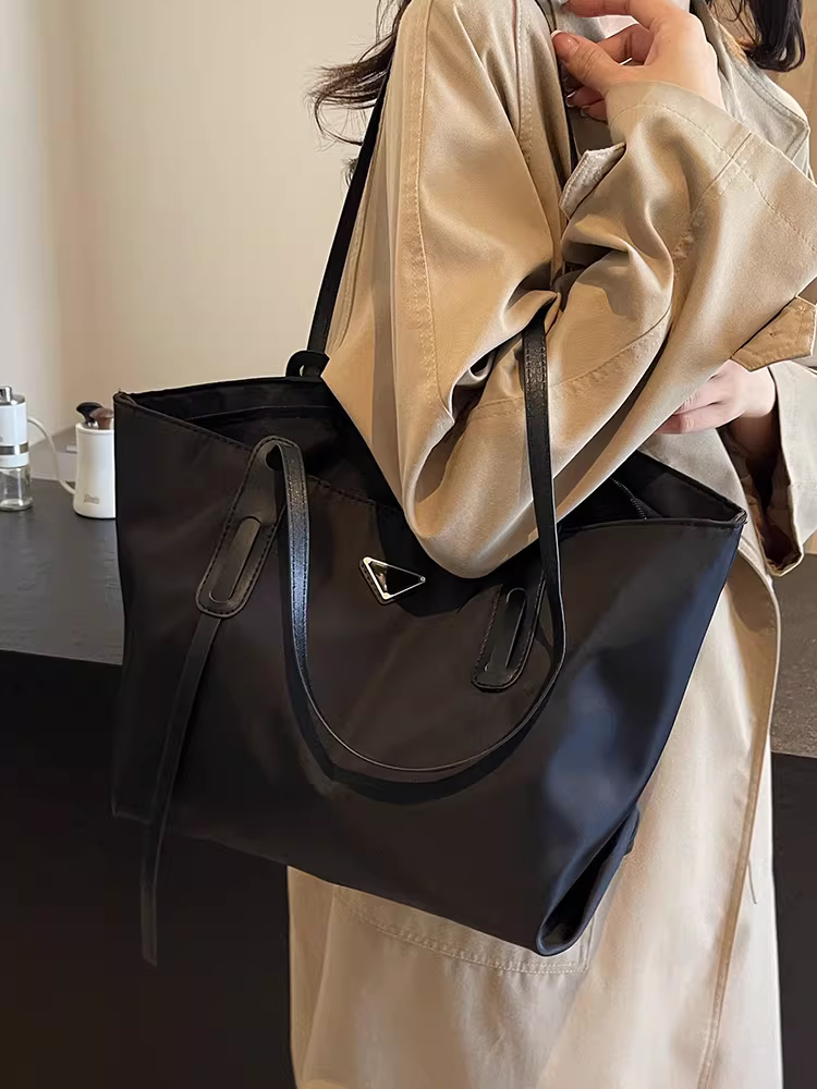 Túi vải Oxford nữ, dung tích lớn, mẫu mới thu đông 2025, túi đeo vai đa năng, túi tote đi học đi làm cho sinh viên đại học