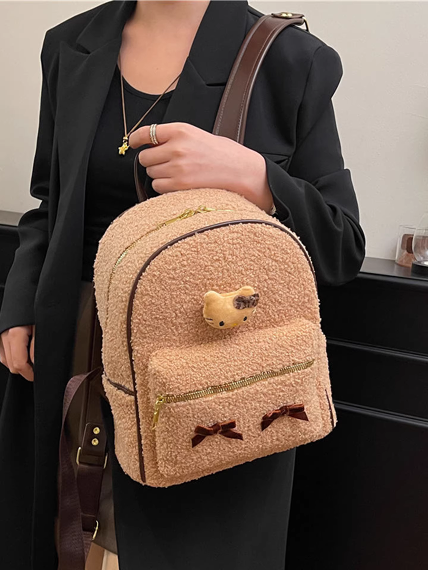 Ba lô nữ, dung tích lớn, balo học sinh, balo du lịch ngoài trời thời trang, nhẹ, thích hợp leo núi