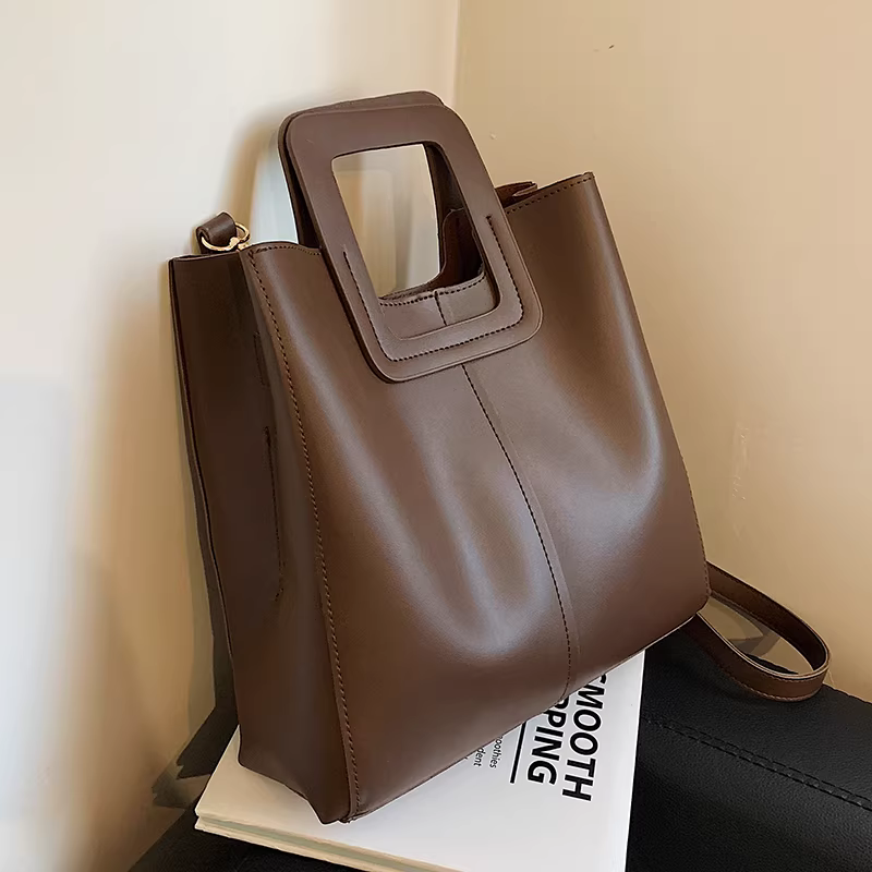 Những chiếc túi xách nữ cỡ lớn phổ biến năm nay 2025, mẫu mới thu đông, đa năng, phong cách retro, cao cấp, đeo vai và cầm tay kiểu xô