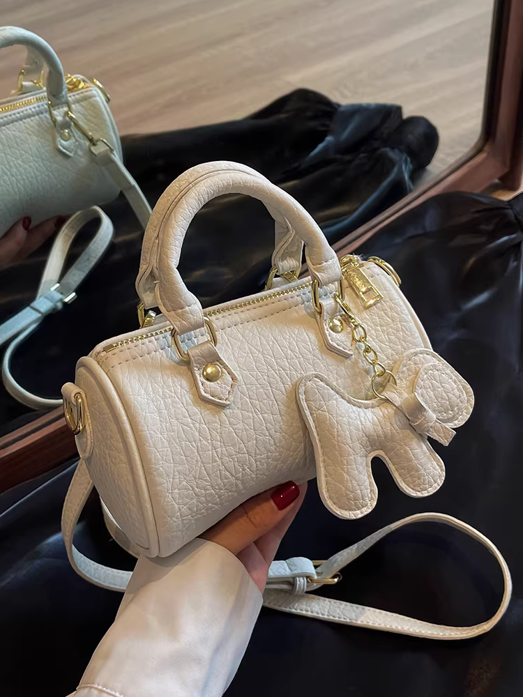 Túi xách thiết kế độc đáo dành cho nữ 2025, mẫu mới cao cấp thu đông, đa năng, đeo vai, đeo chéo, kiểu dáng thời trang, túi hình trụ