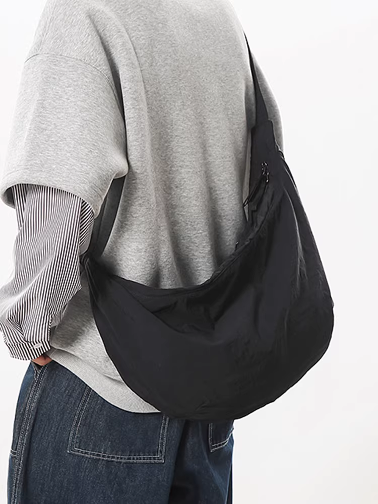 Túi nylon cỡ lớn dành cho nữ, mẫu mới hè 2025, túi đeo chéo đa năng, túi bánh bao cao cấp đi làm