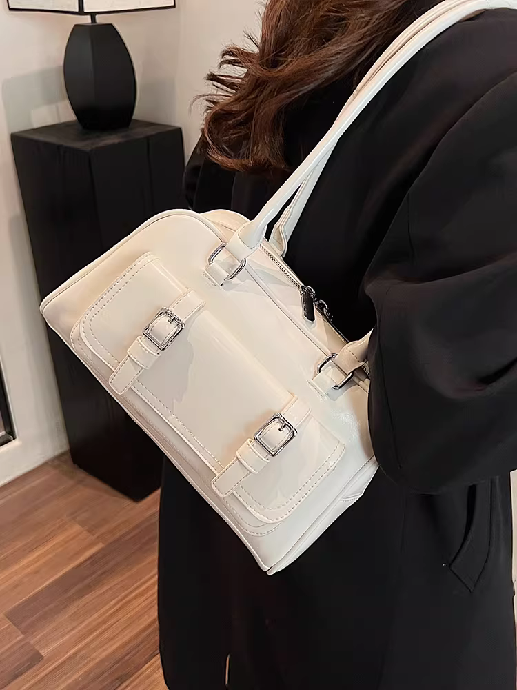 Túi đeo chéo nữ retro dung tích lớn, mẫu mới thu đông 2025, túi đeo vai/nách thời trang, túi gối đi làm hot trend năm nay