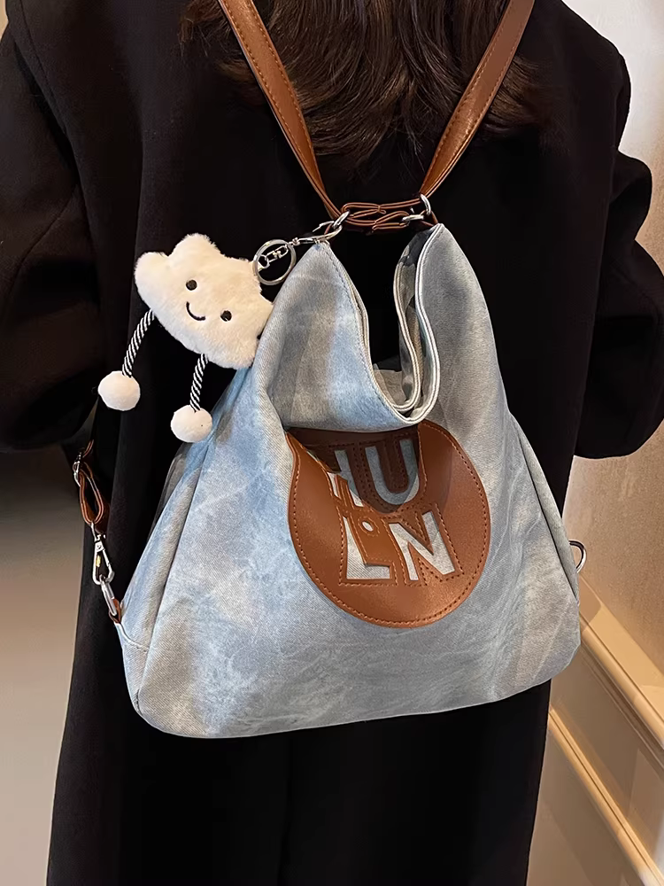 Túi tote nữ 2025 mẫu mới, balo đi làm dung tích lớn phong cách Hàn Quốc, balo học sinh, balo thời trang, nhẹ, balo du lịch