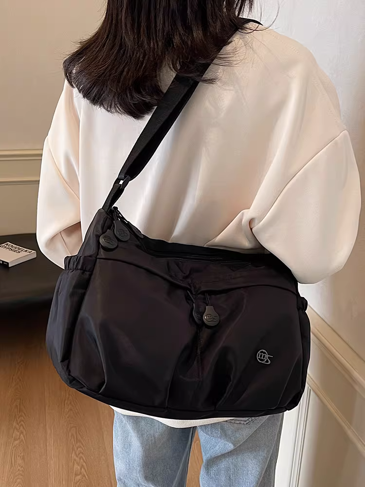 Túi nylon nữ, dung tích lớn, mẫu mới thu đông 2025, đa năng, đeo vai, đeo chéo, túi tote đi làm