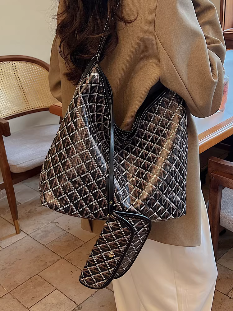 Túi tote đi làm dành cho nữ, dung tích lớn, kiểu dáng mới 2025, phong cách giản dị mùa thu đông, đa năng, túi đeo vai mua sắm được ưa chuộng năm nay