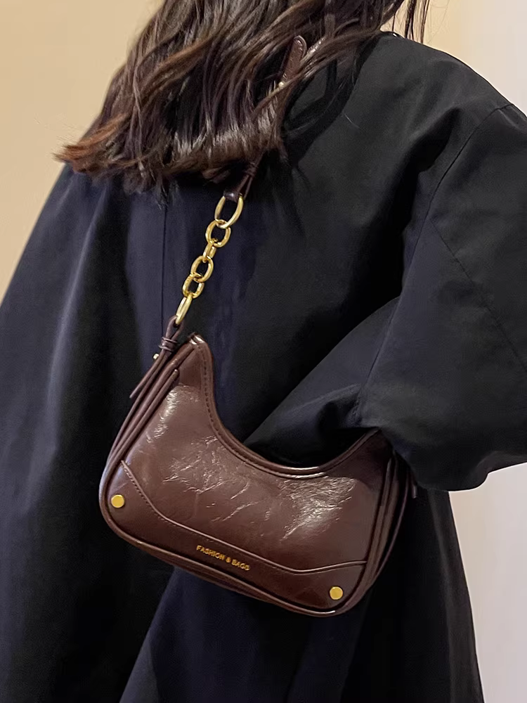 Túi đeo nách nữ, túi retro thời trang mới 2025, thiết kế độc đáo đa năng, túi đeo chéo/vách cao cấp dành cho nữ