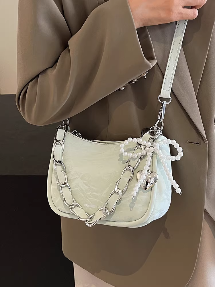 Túi xách cao cấp dành cho nữ, mẫu mới thời trang thu đông 2025, túi đeo chéo nữ, túi nhỏ đeo dây xích, túi tote nhỏ đi làm