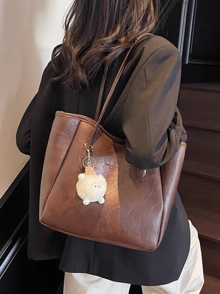 Túi xách nữ cỡ lớn kiểu mới 2025 đơn giản đa năng đeo vai xuân hè phiên bản Hàn Quốc túi tote dành cho sinh viên