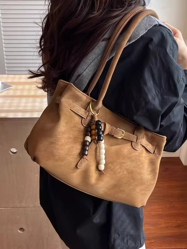 Túi đeo chéo/vách nách nữ cao cấp, phong cách retro, mùa thu đông 2025, kiểu dáng mới, phong cách giản dị, túi tote đi làm phổ biến