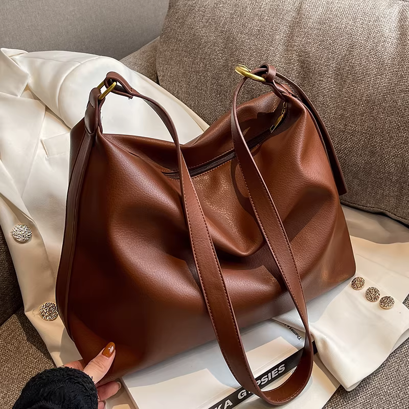 Túi xách nữ cỡ lớn thời trang thu đông 2025 chất liệu da mềm, đeo vai, đeo chéo, túi tote cao cấp đi làm