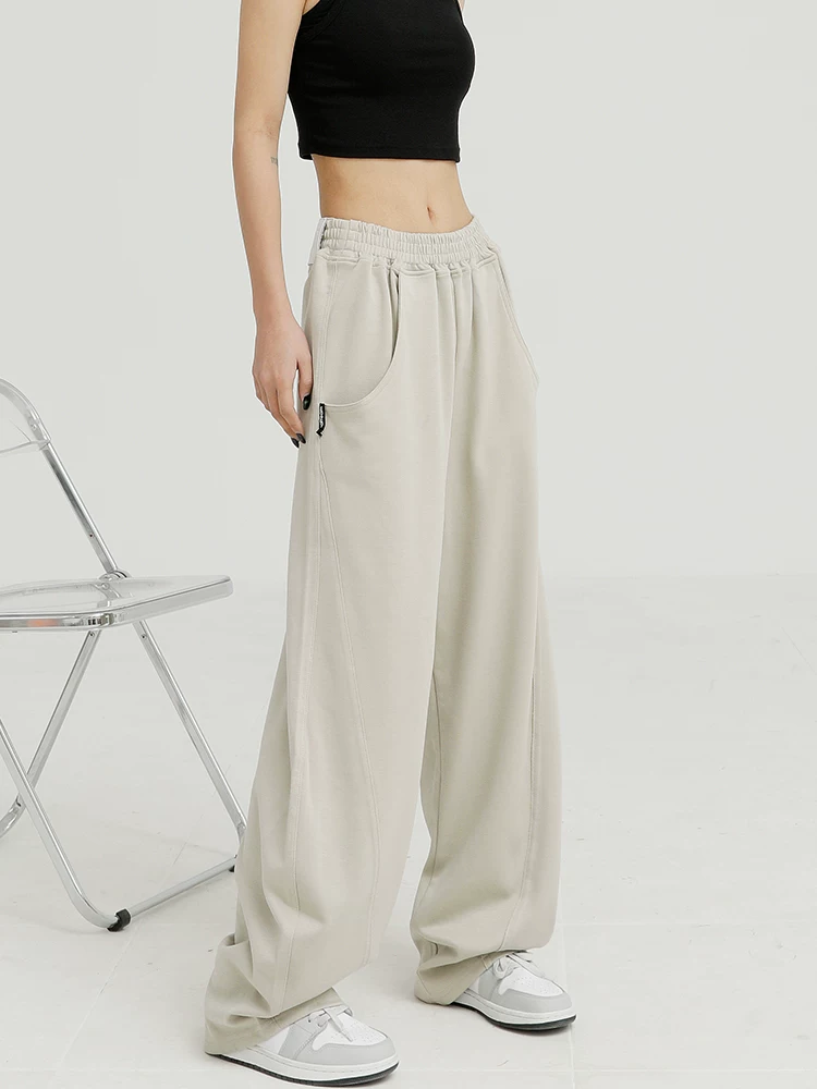 KEN STUDIO quần thể thao màu mơ quần thể thao dáng rộng dành cho nữ quần chuối quần ống rộng quần khiêu vũ nhạc jazz quần dài